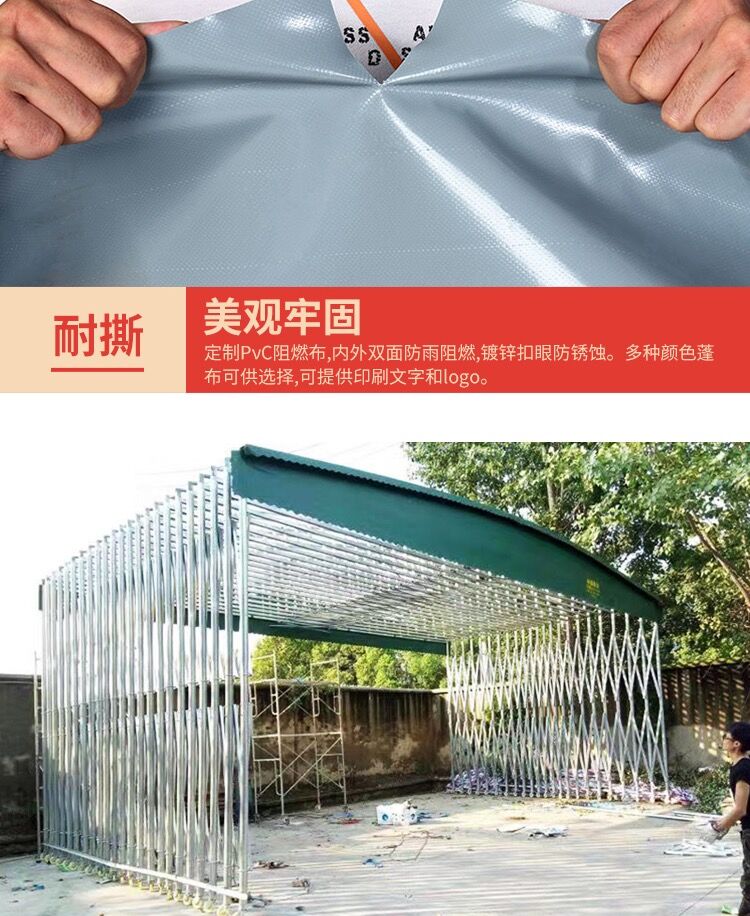 Automatic Telescopic Canopy Large Storage Canopy Outdoor Factory Storage Cargo Canopy Colors Available