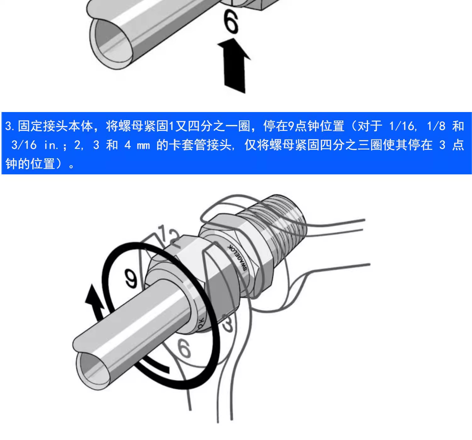 316L stainless steel reducing tee joint 1/2-1/4-1/2 reducing tee double ferrule joint stock