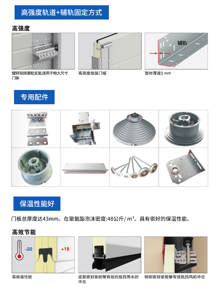 Yuou Door Industry Hall Insulation Sliding Door Cold Storage Lift Door Polyurethane Foam Cold Insulation Effect is Good