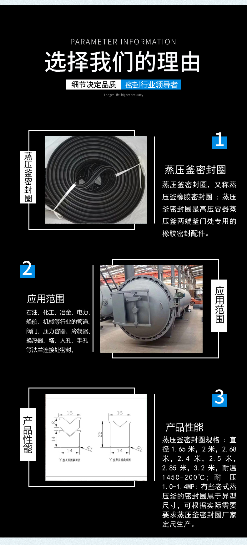 Rubber vulcanization tank carbonization furnace autoclave V-type high-temperature resistant silicone sealing ring 14.5 * 20 reinforced