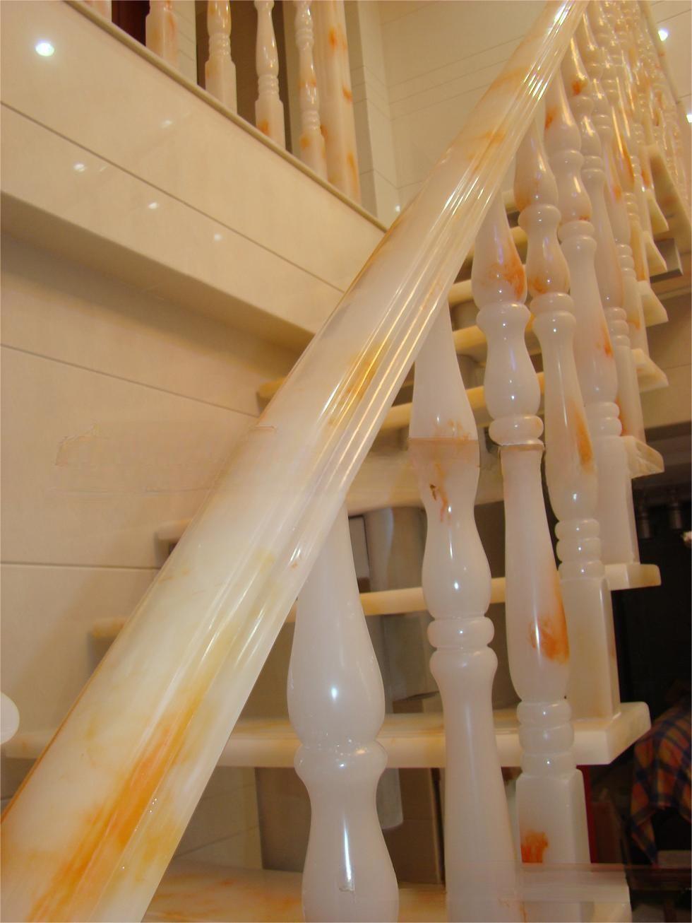 Customized manufacturer of jade stairs, railings, guardrails, large columns, handrails, indoor halls, villas, etc