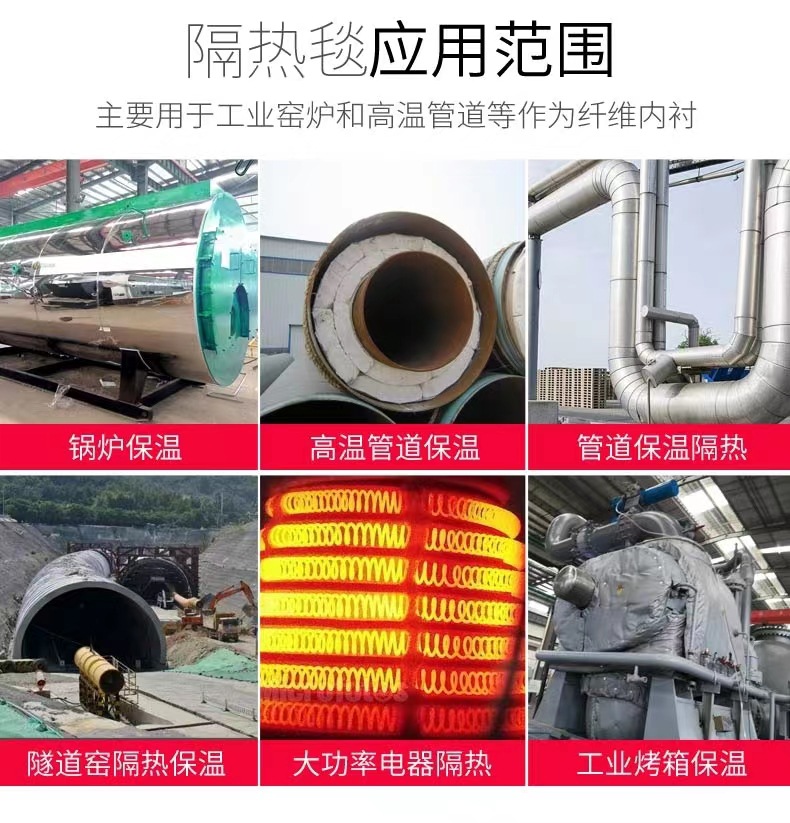 Xinchuang Micro Ceramic Fiber Blanket Electric kiln pipe insulation cotton High temperature resistant heat insulation fireproof Aluminium silicate needled blanket