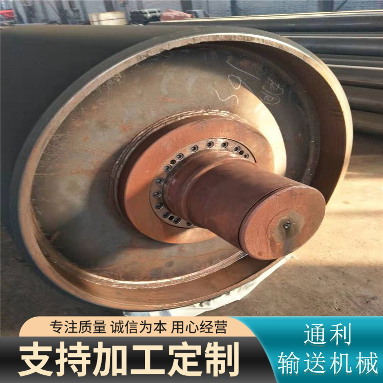 800 * 1400 mining conveying accessories are widely used in the direction of rubber wrapping with built-in rollers