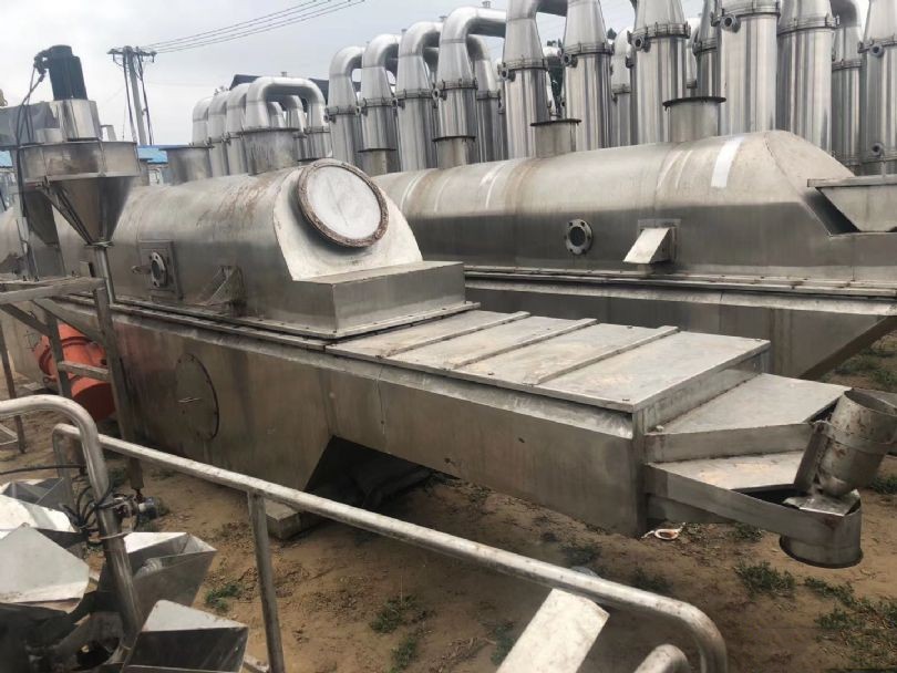 Used vibrating fluidized bed dryer for granules, drying machine, stainless steel continuous type