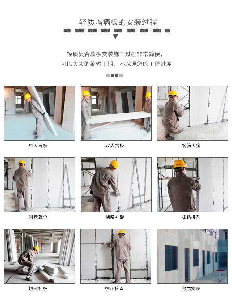 Cement environmentally friendly partition board, hotel, shopping mall, office building, indoor sound insulation partition board, brick factory customization