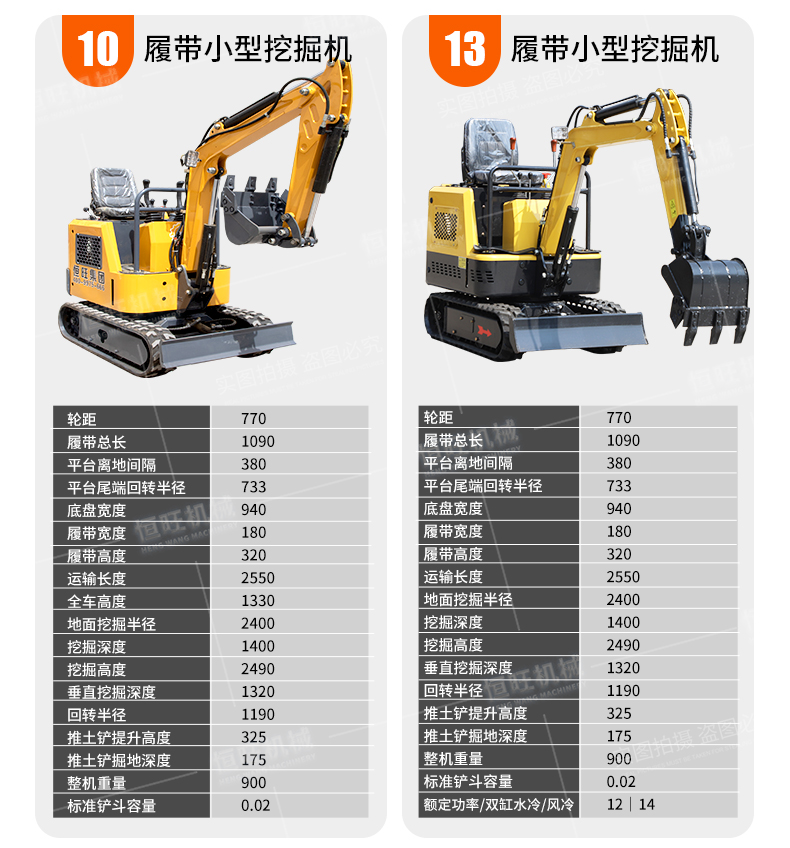 Vegetable shed small excavator double cylinder water-cooled 18 small excavator orchard soil turning crawler Excavator