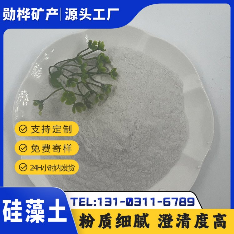 食品级硅藻土 饮料酒水澄清剂 高白过滤 800目粉体 吸附性好 勋桦矿产