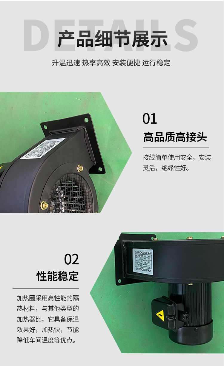 Corrosion-resistant high-pressure fan, insulated annular high-pressure blower, flammable and explosive gas pipeline supply fan