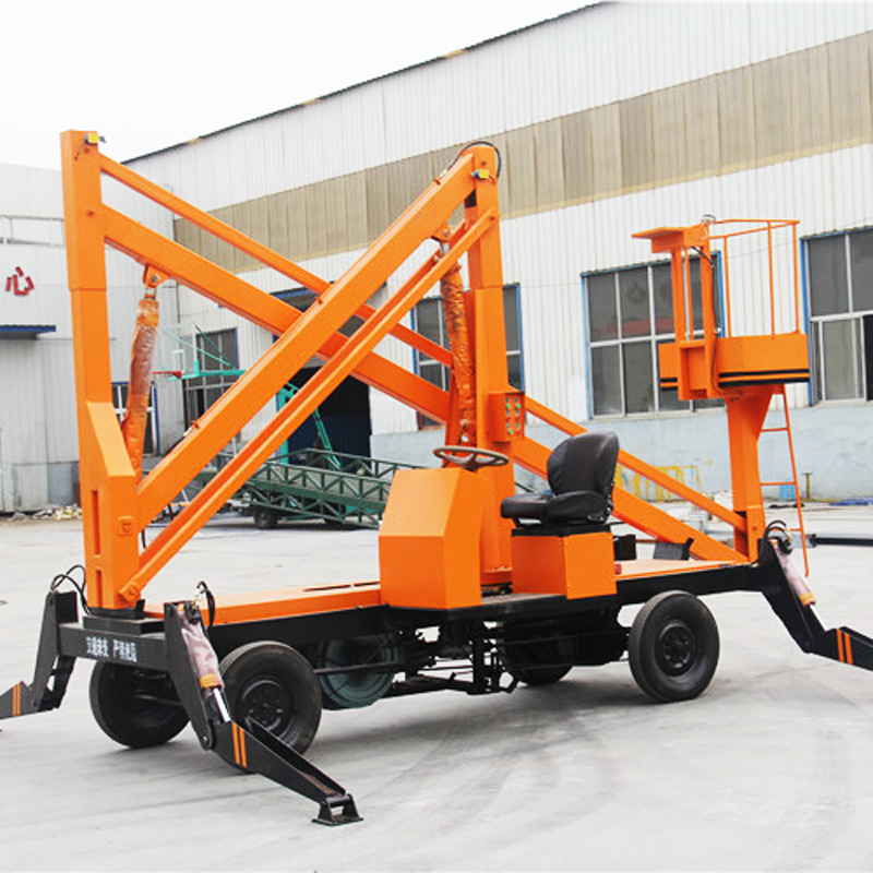 High end self-propelled curved arm elevator, fully automatic curved arm vehicle, hydraulic high-altitude lifting platform, climbing vehicle