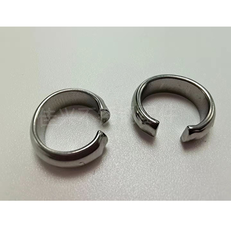 Open and closed pearl ring Stainless steel arc ring Arc face ring Dynamic rope positioning bead can be plated with gold color