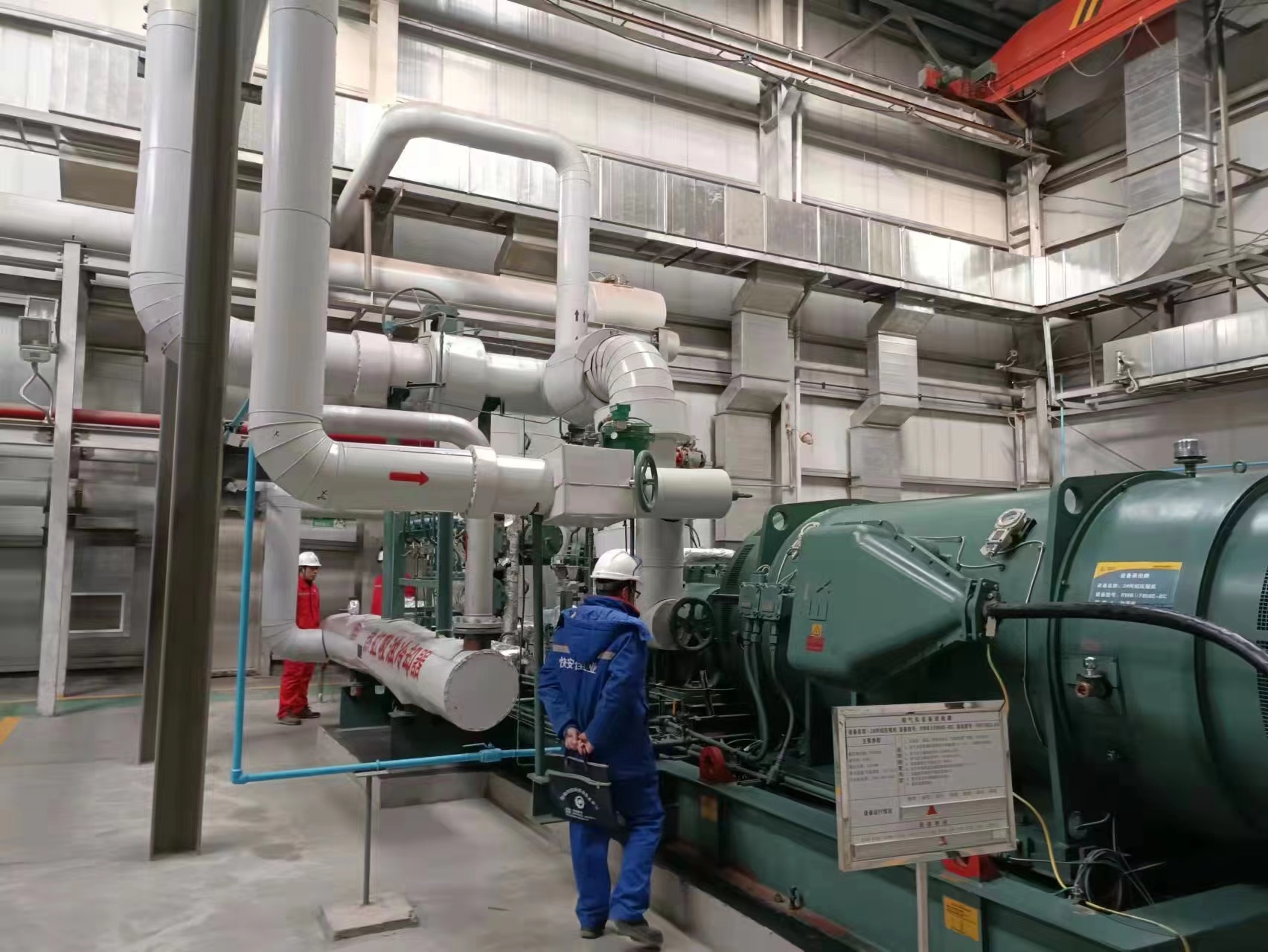 Overhaul of BOG gas recovery compressor, maintenance of LNG natural gas liquefaction precooling equipment, centrifugal chiller unit