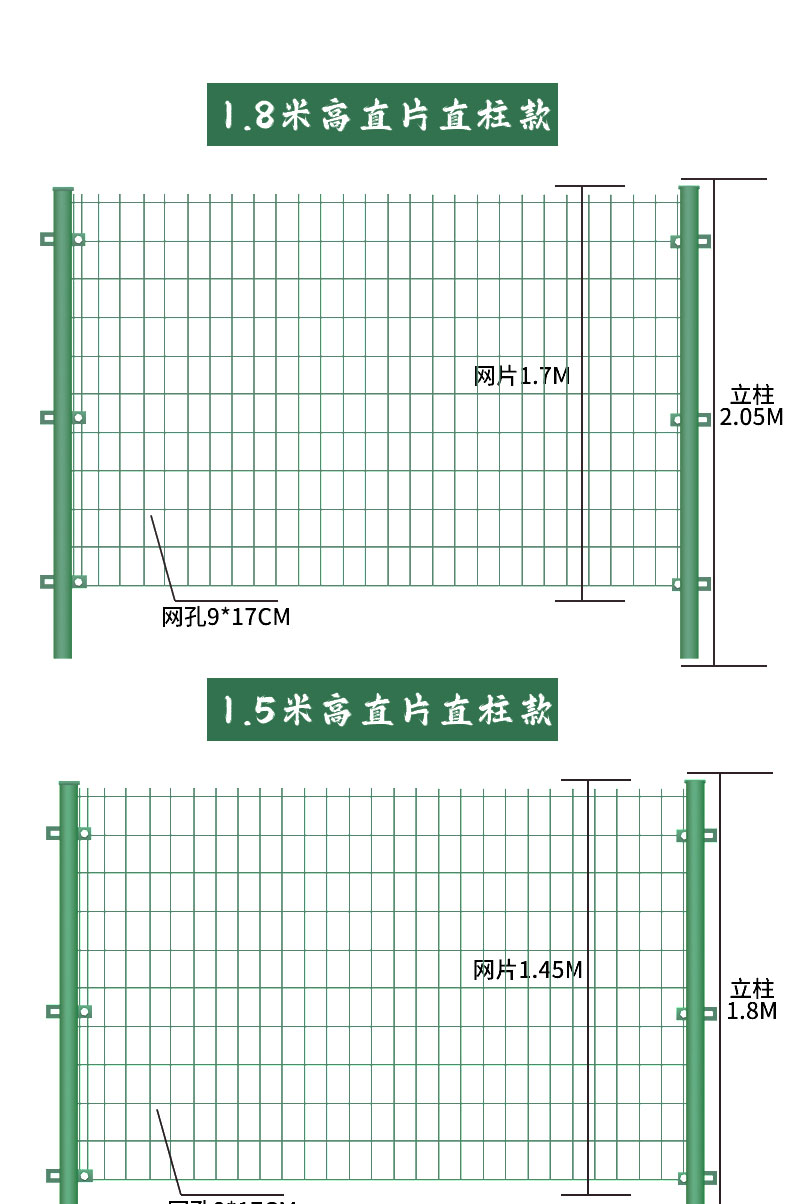 River guardrail net, fish pond breeding net, enclosure, orchard wire mesh, metal fence