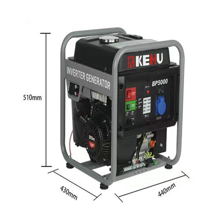 4KW Kehu Variable Frequency Gasoline Generator Set BP4600 Weight Light Wave Stable