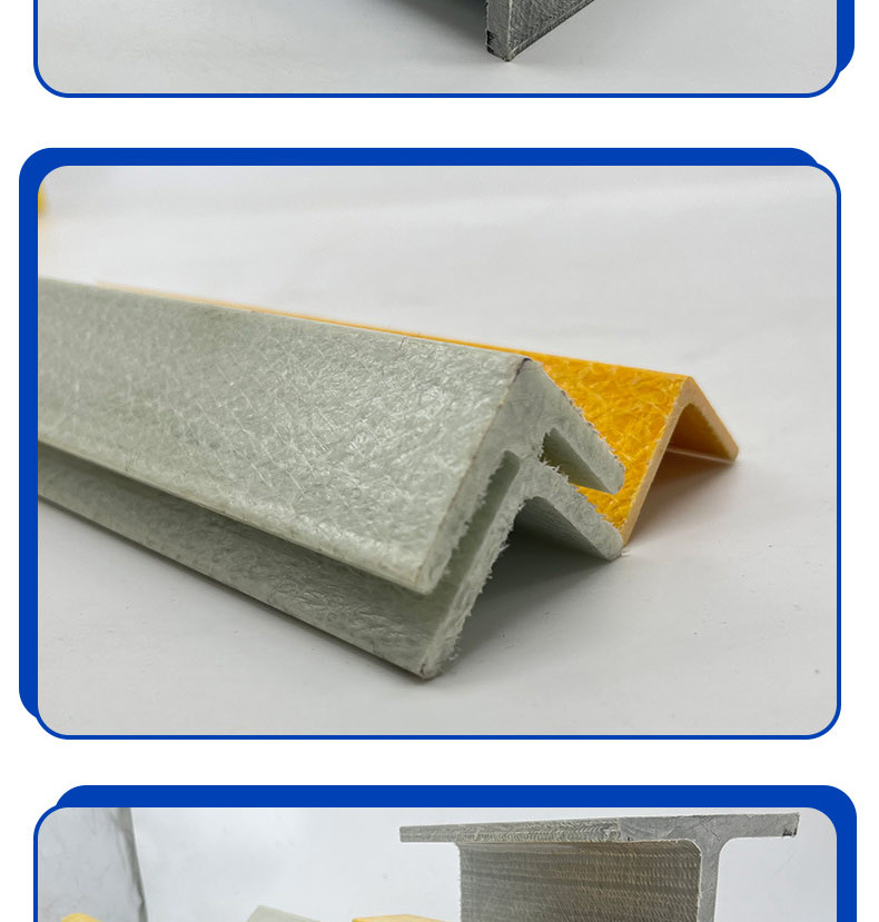 Yueheng Fiberglass Reinforced Plastic Pultruded Square Tube Round Tube Day Pipe Purlin Composite Material Channel Steel Epoxy Resin Angle Steel