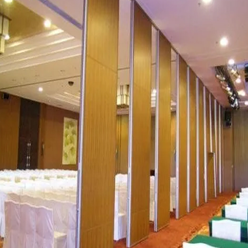 Customized hotel banquet hall partition wall, movable wall, fully automatic electric partition screen door, no need for manual operation