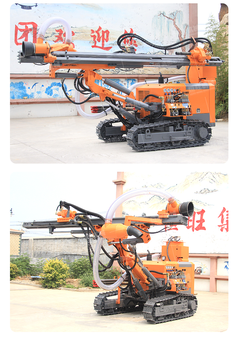 HW910 Crawler Type Low Pressure Open Air Hydraulic Downhole Drilling Machine Pneumatic Impact Equipment