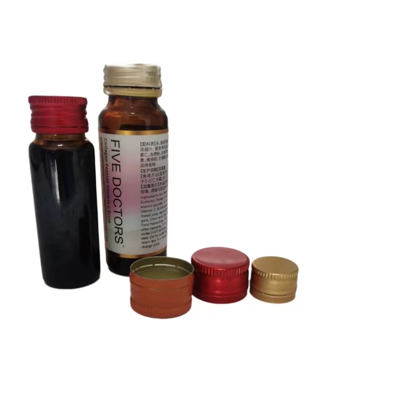 Customized 28 thread sealing for pharmaceutical sodium calcium glass syrup bottles with aluminum caps