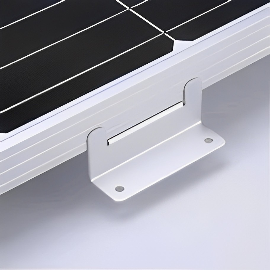 One set of four Z-shaped brackets with four holes for Chuanpu photovoltaic accessories, including matching bolts TP-LKR-03