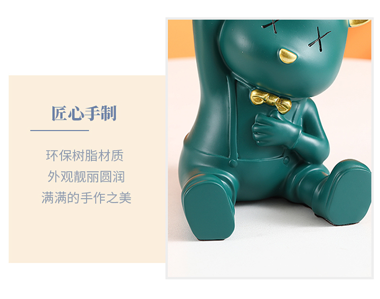 Key storage and decoration of the entrance, cartoon mascot, resin electroplating handicraft customization