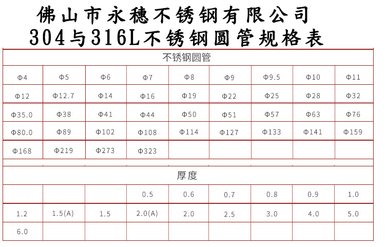 Half copper stainless steel product tube Yongsui brand stainless steel annealing product tube GB 304 home product tube