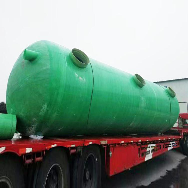 组装式污水池 三格式缠绕式 地埋式玻璃钢化粪池 英莱 1-200立方
