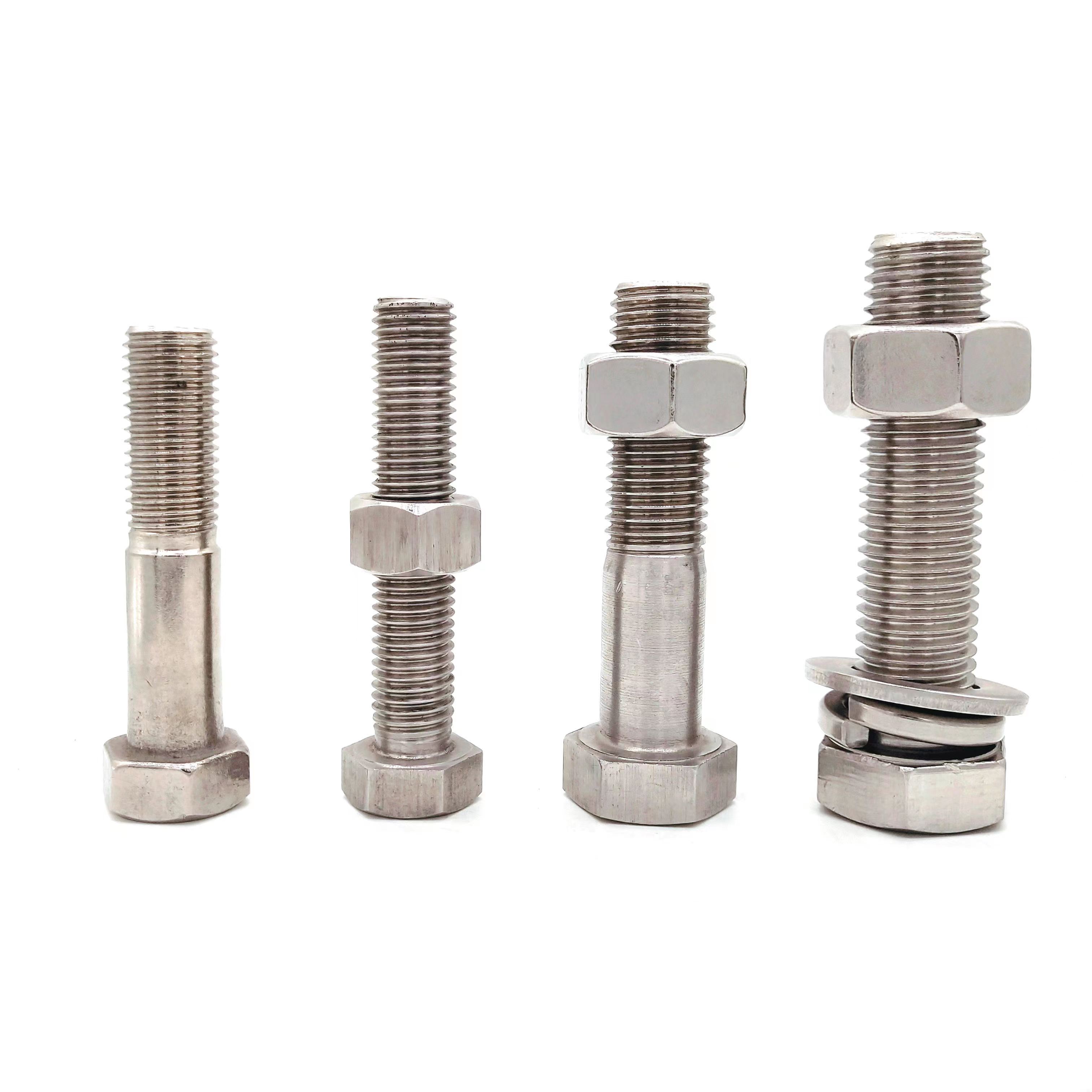 Lecong bolt fastener high-strength internal and external hexagonal stainless steel double head M12 * 150 Q235B