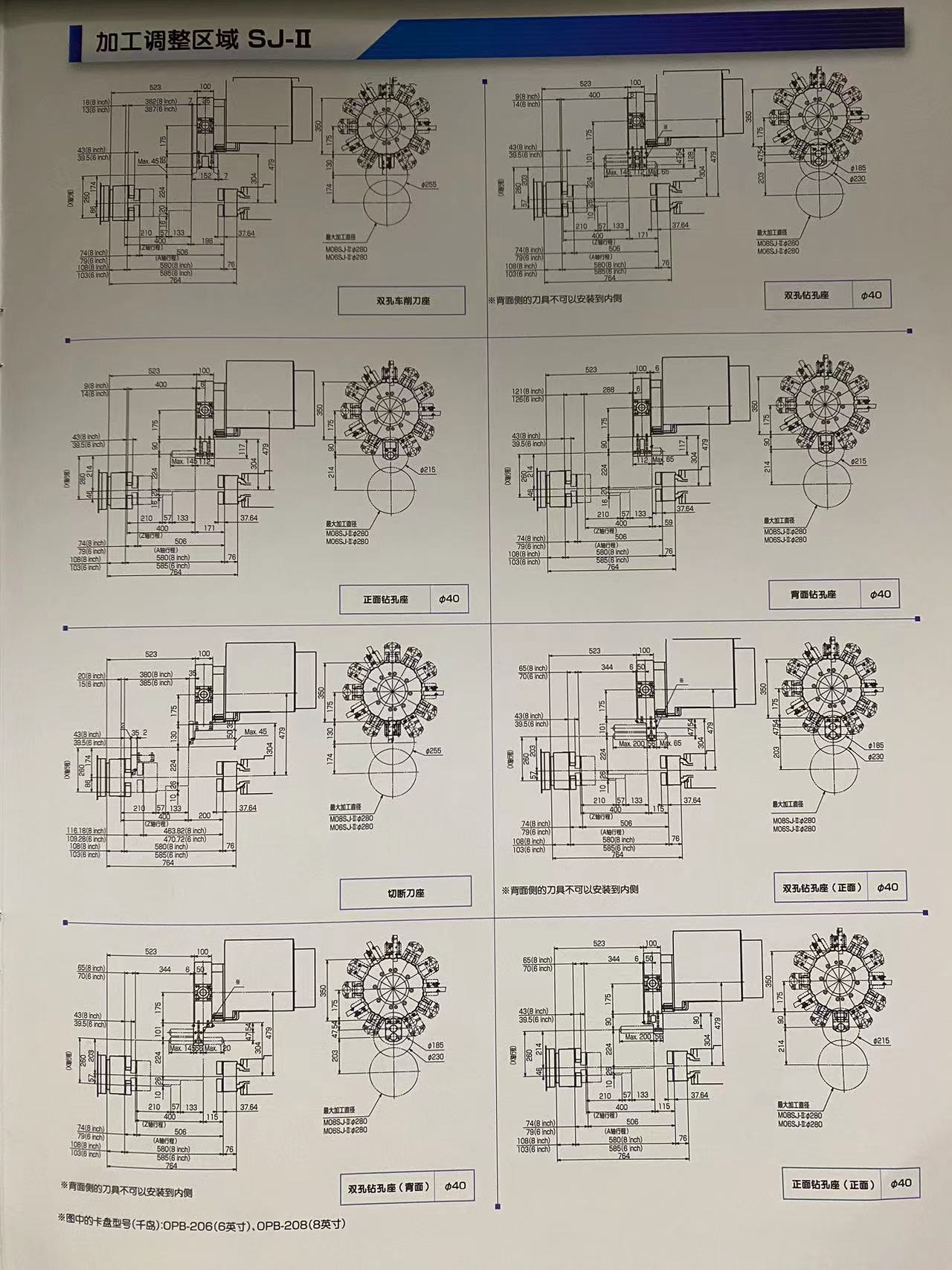 The Tianjin SJ-II series turret machine is equipped with a basic machine M06 M08SJ-II for turning, drilling, and boring with a back shaft