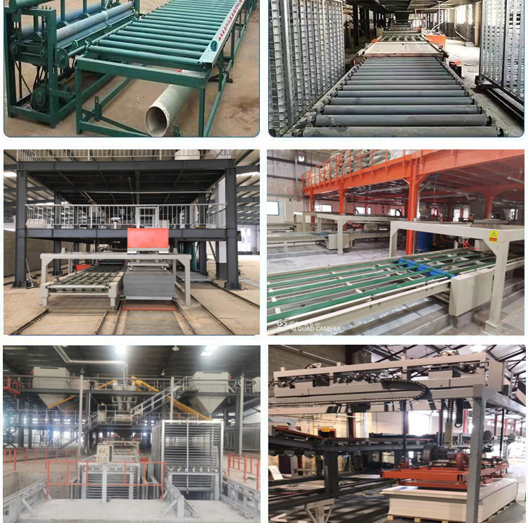 Provide technical formulas for straw fireproof cement fiber board equipment on the automated magnesium oxysulfide purification board production line