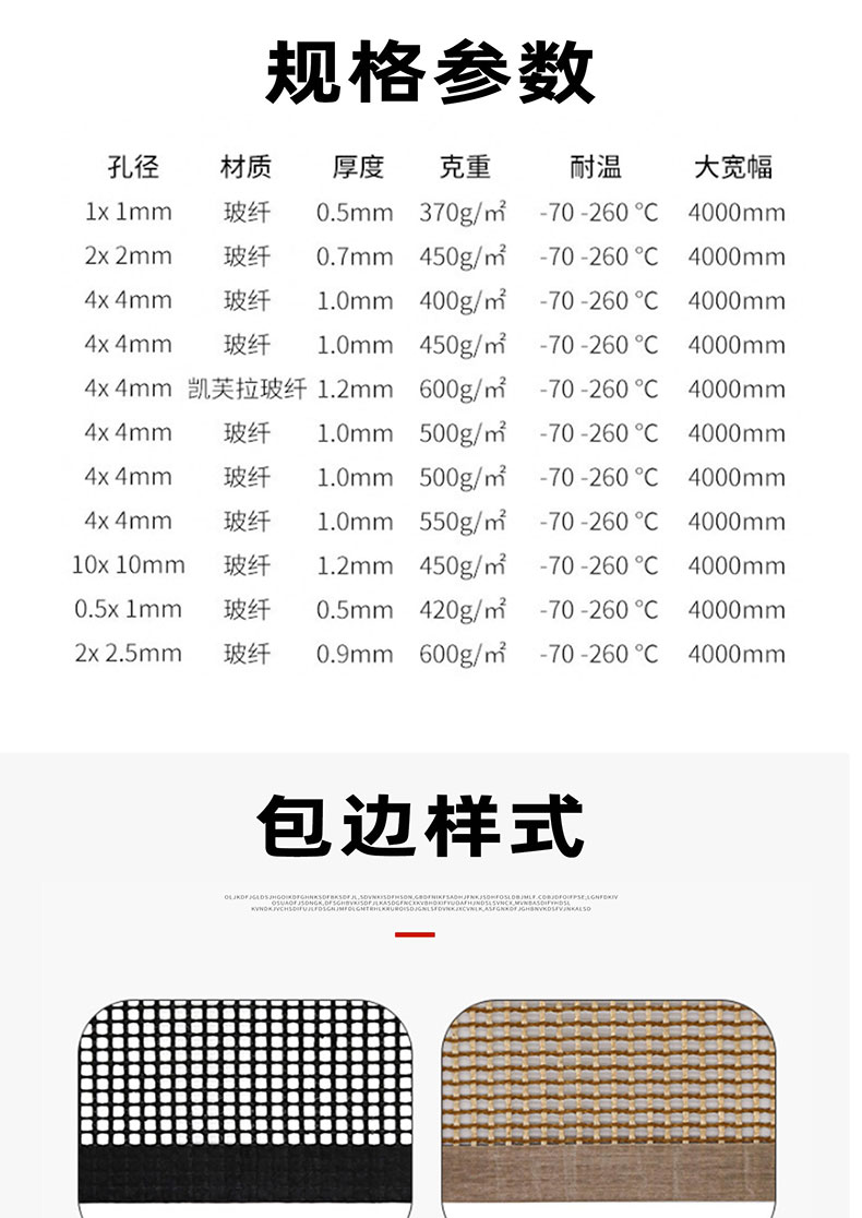 Corrosion resistant high-temperature mesh belt for drying machinery, Teflon high-temperature belt, Teflon mesh belt