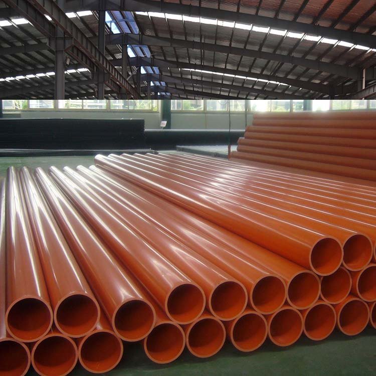 High voltage flame-retardant wire and cable protection pipe, large and small end, CPVC power pipe excavation, buried pipe