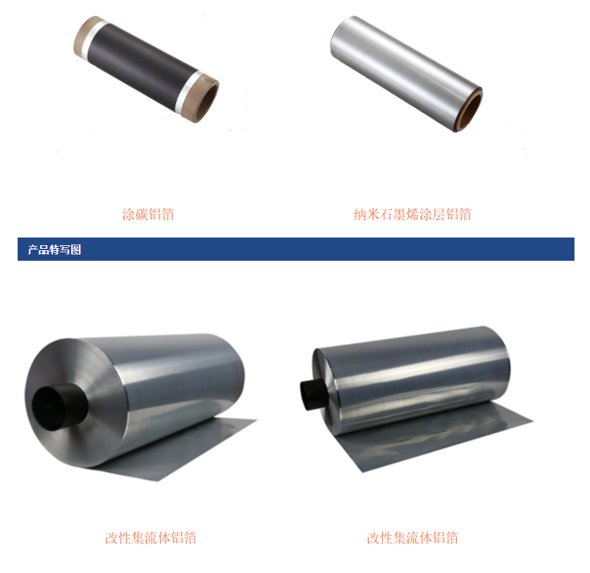 Battery aluminum foil coated with carbon aluminum foil modified with current collector graphite coating aluminum foil capacitor power storage lithium ion aluminum metallurgy mineral metal processing material