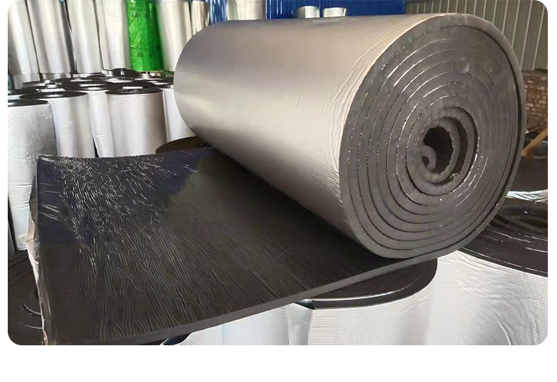 Self adhesive aluminum foil rubber plastic board for drainage pipes, sound-absorbing cotton board, rubber plastic sponge foam board manufacturer wholesale