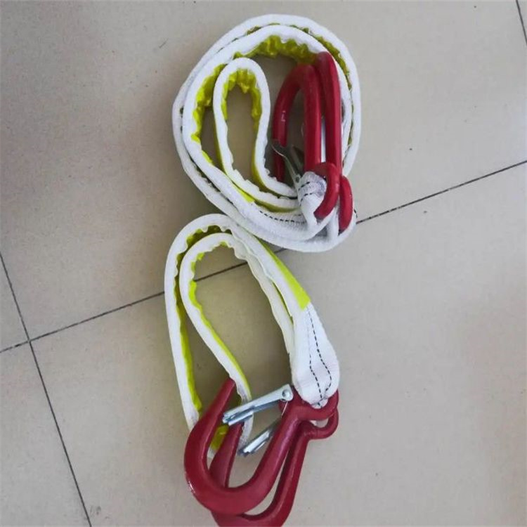 1 ton single hydraulic prop anti overturning belt made of nylon material with 3 layers and 1 meter thick reflective rope