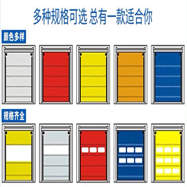 PVC fast rolling gate installed nationwide, with door-to-door measurement, automatic lifting door, workshop, garage, radar sensing door