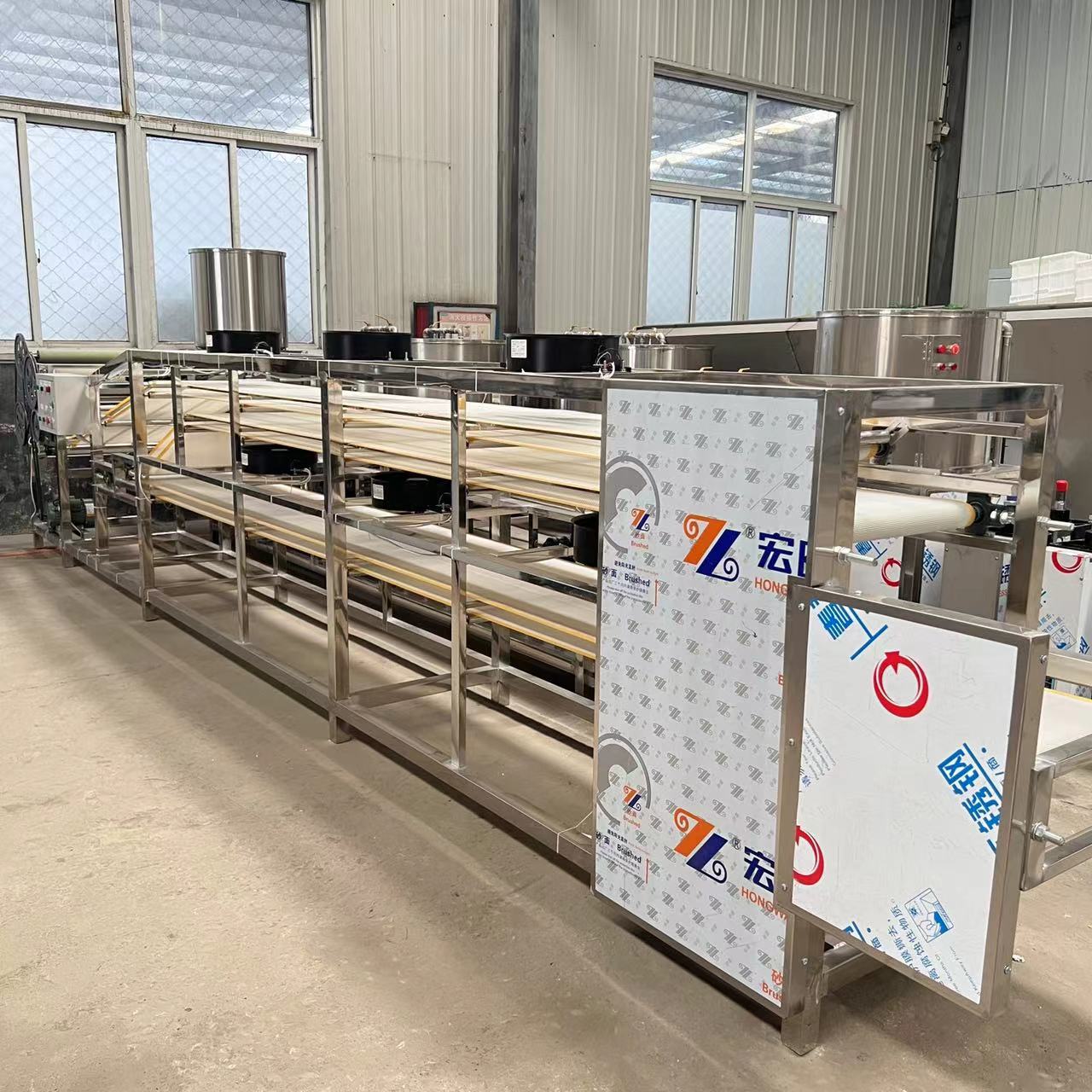 One click operation of large tofu skin machine, fully automatic thousand piece tofu skin machine assembly line, bean product equipment manufacturer