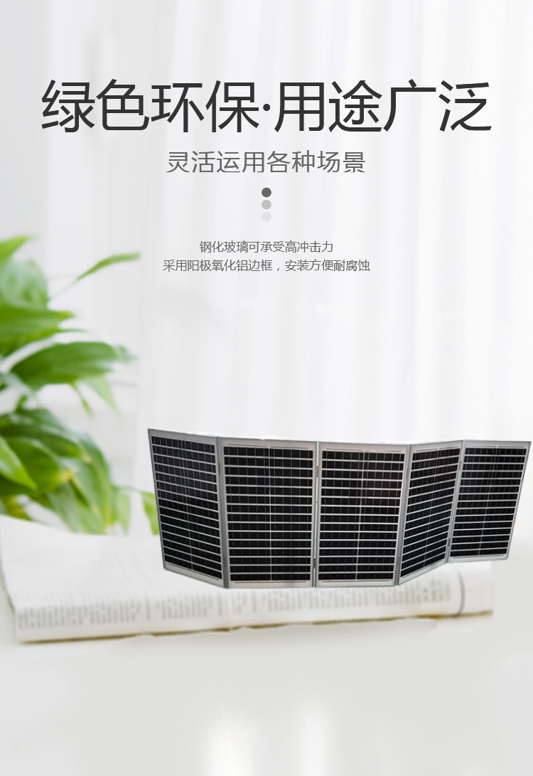 Renshan Solar Photovoltaic Panel 18v150 Folding Power Generation Panel Components with Complete Varieties and Categories