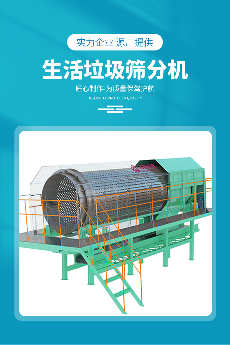 Rotten waste drum screen, household waste sorting equipment, mixed waste sorting equipment