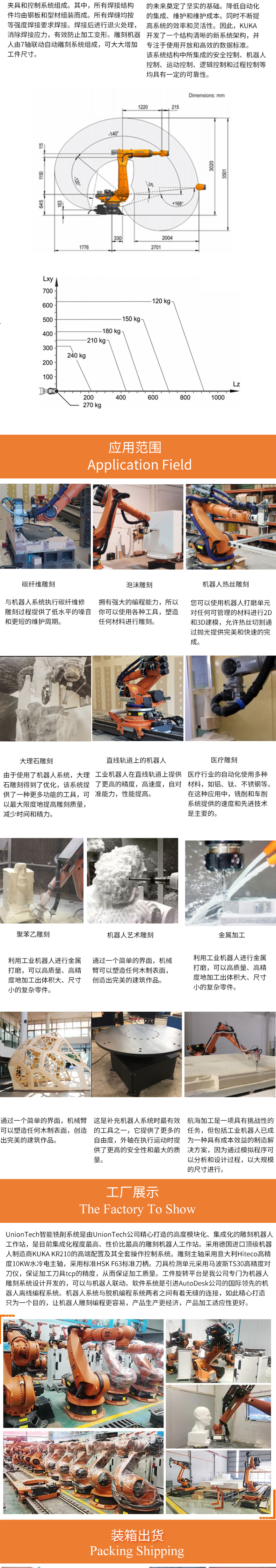 Fully automatic Kuka six axis robot wood carving, stone carving, foam laser carving