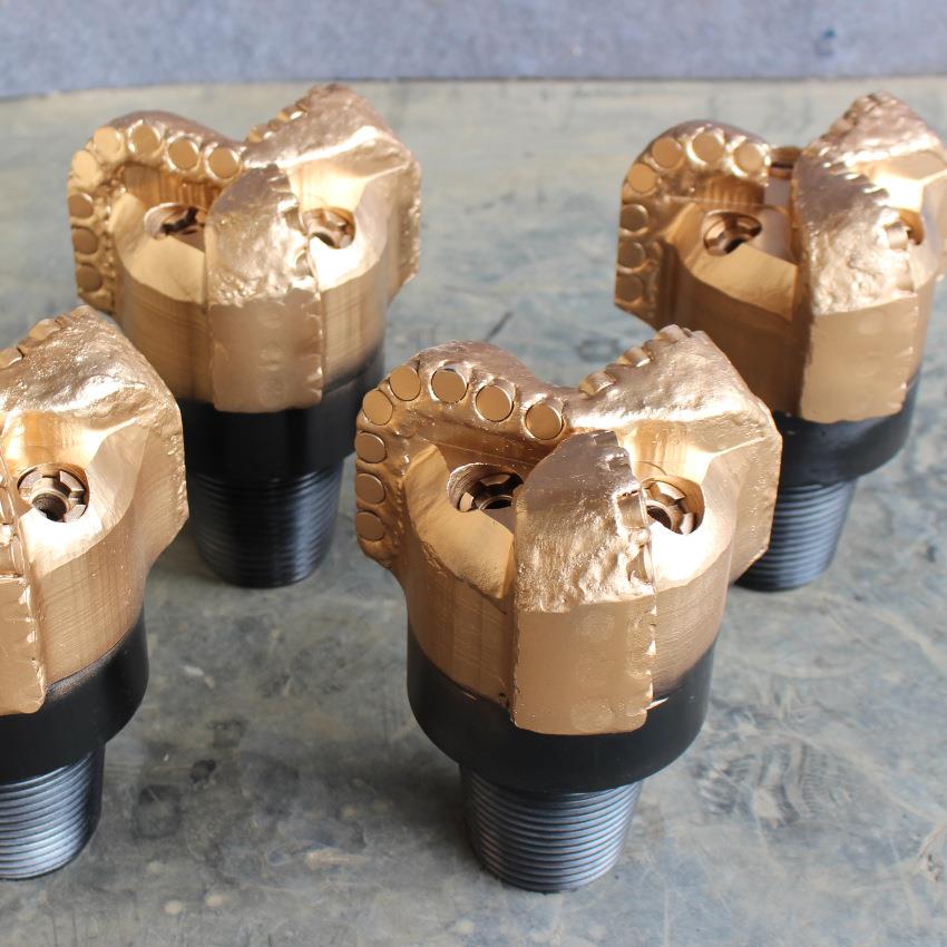 Production and sales of 6 inch PDC 3-blade steel body diamond composite drill bits by the source manufacturer