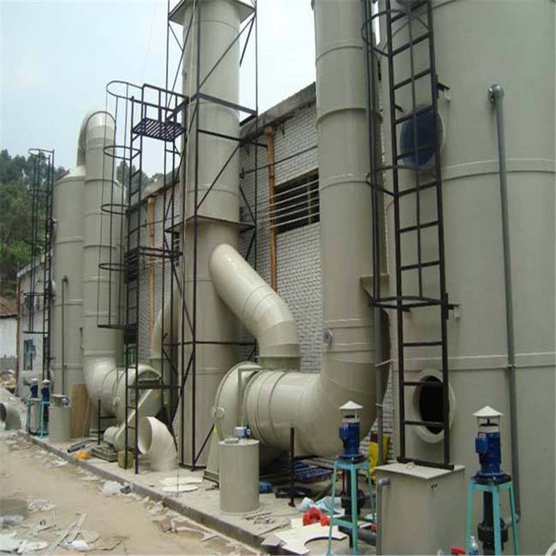 Waste gas treatment equipment, washing and desulfurization device, high-temperature and anti-corrosion PP spray tower