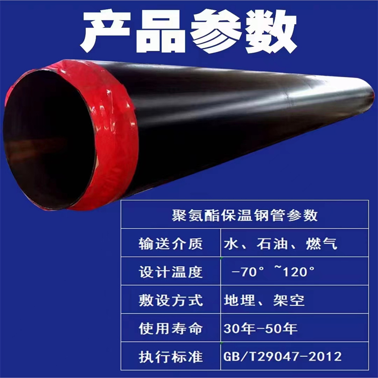 DN300 prefabricated directly buried insulation steel pipe production support customized by Aosendiq