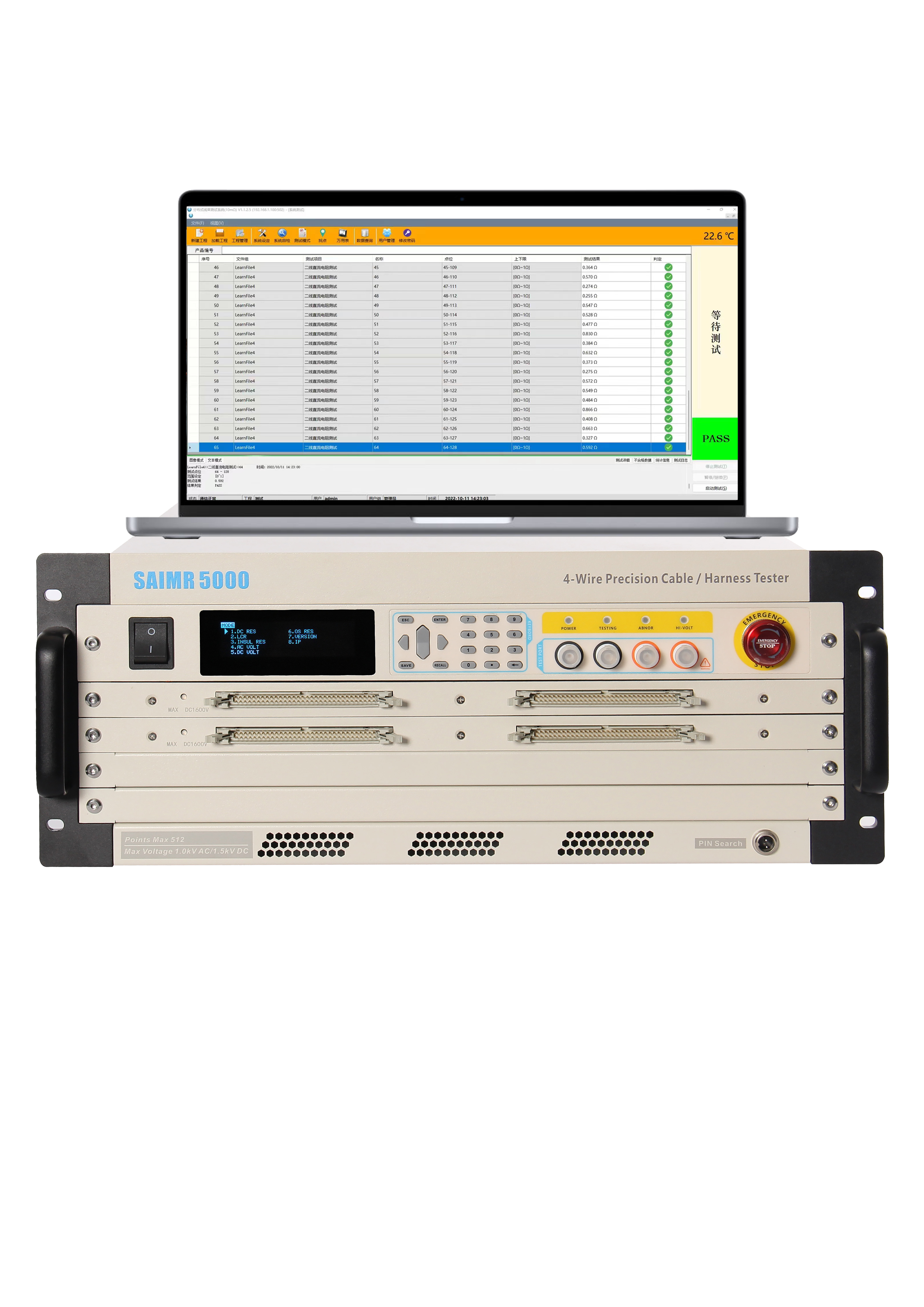 A comprehensive testing instrument for the production line of new energy battery CCS FPC module completes all tests at one workstation