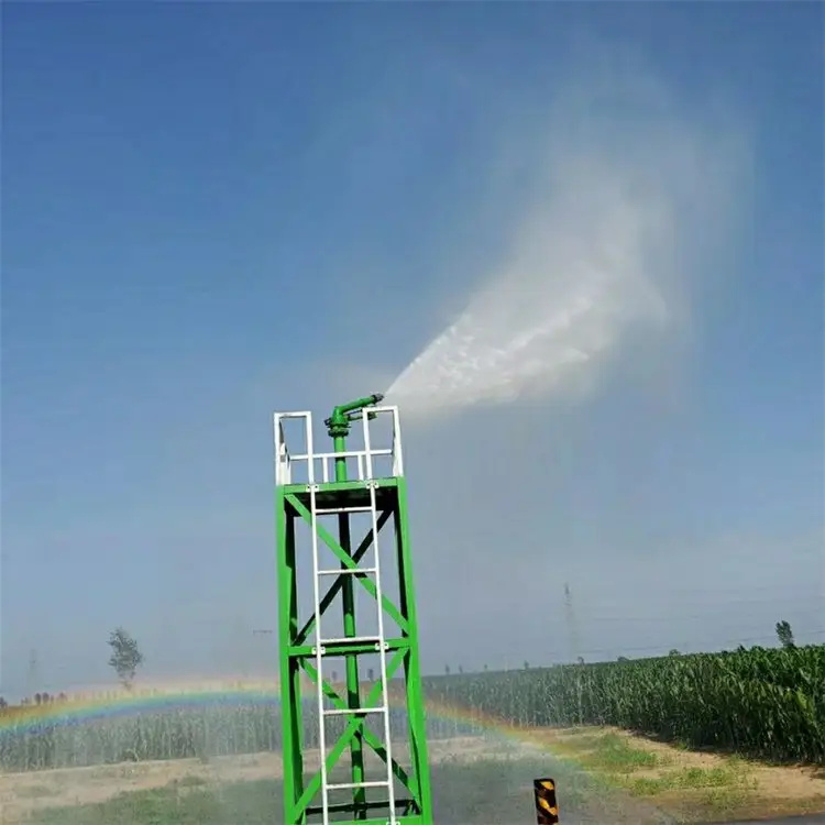 Gansu Zhangye site dust removal turret Anti-aircraft gun fire turret spray equipment water turret spray