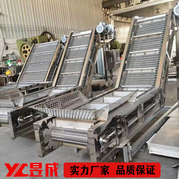 Yucheng Customized Chain Mesh Conveyor Food grade Drying Quick Freezing Cooling Metal Mesh Belt Conveyor Line High Temperature Resistance