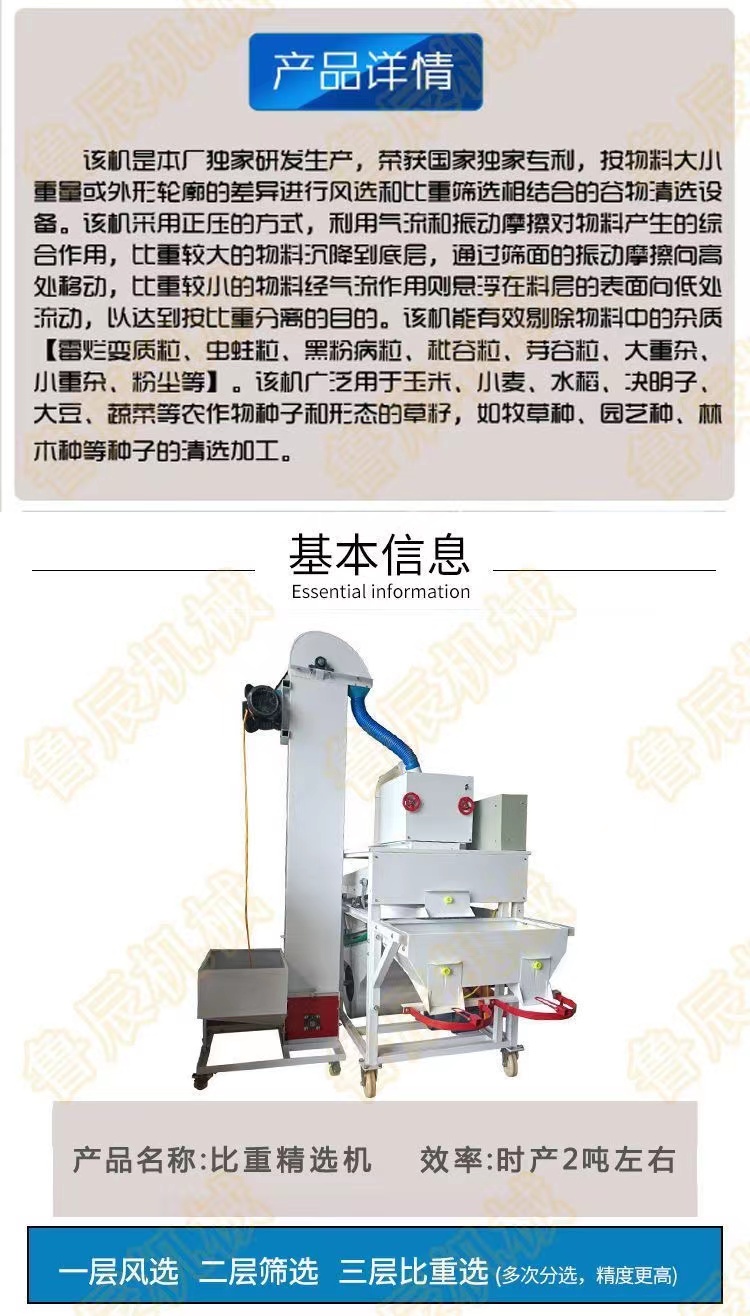 Manufacturer of corn moldy removal machine, small household rice cleaning machine, five grain and miscellaneous grain removal machine