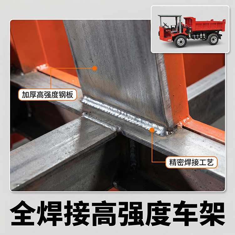QU-8T矿用地下自卸车隧道工程运料四不像灵活耐用
