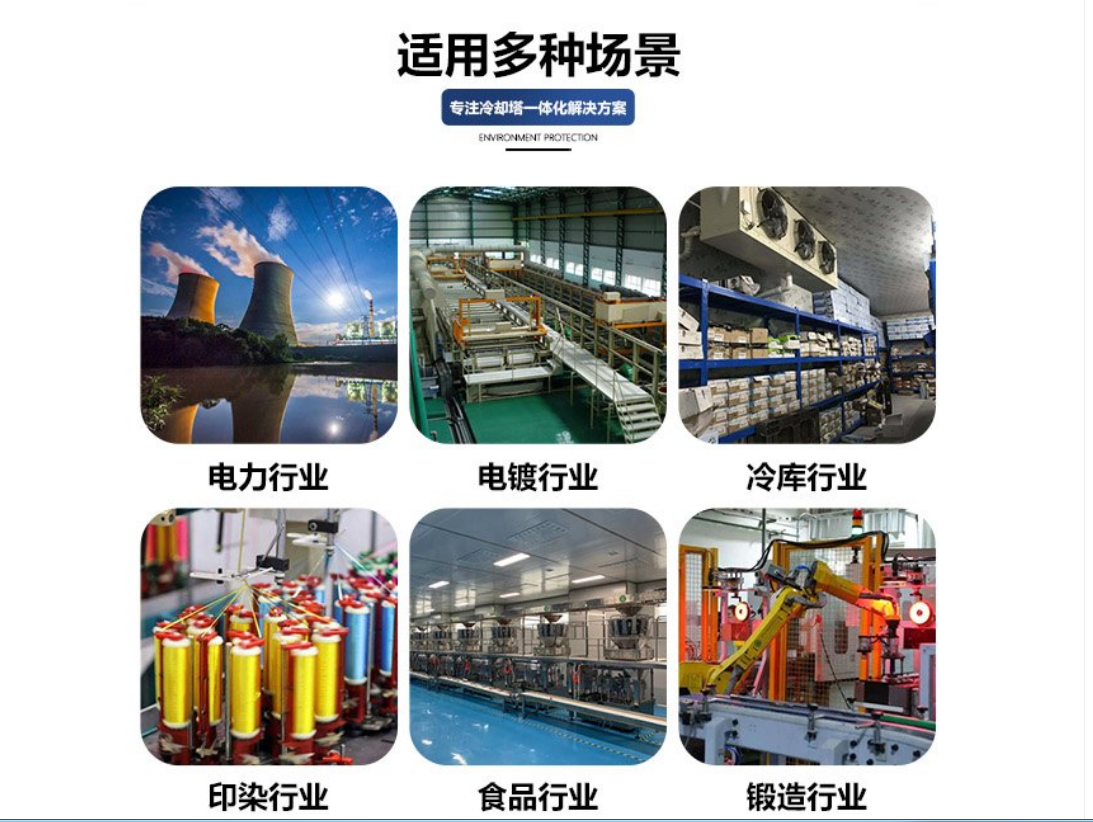 Industrial fiberglass small heat dissipation equipment, circular cooling tower with high strength and long service life