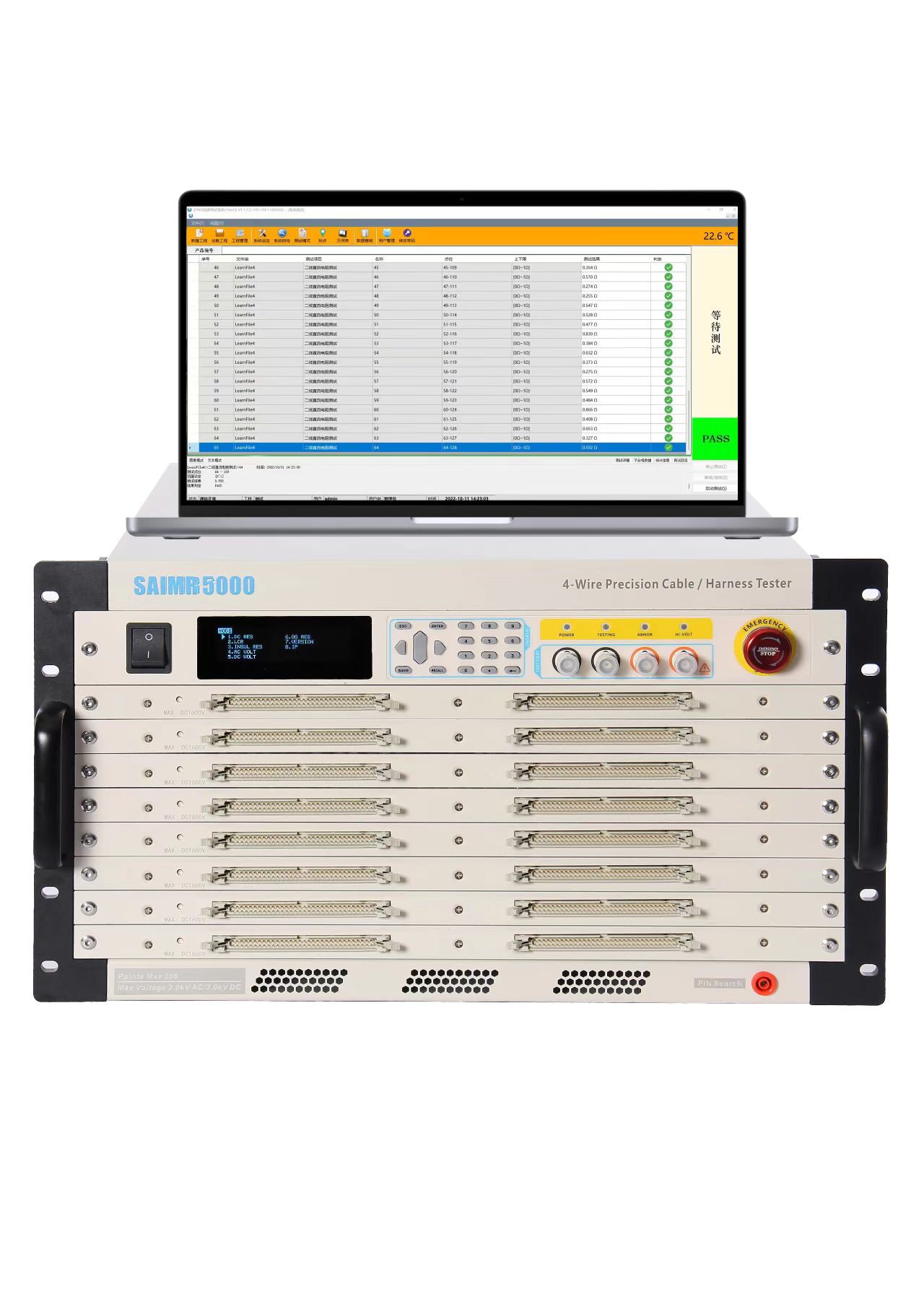 A comprehensive testing instrument for the production line of new energy battery CCS FPC module completes all tests at one workstation