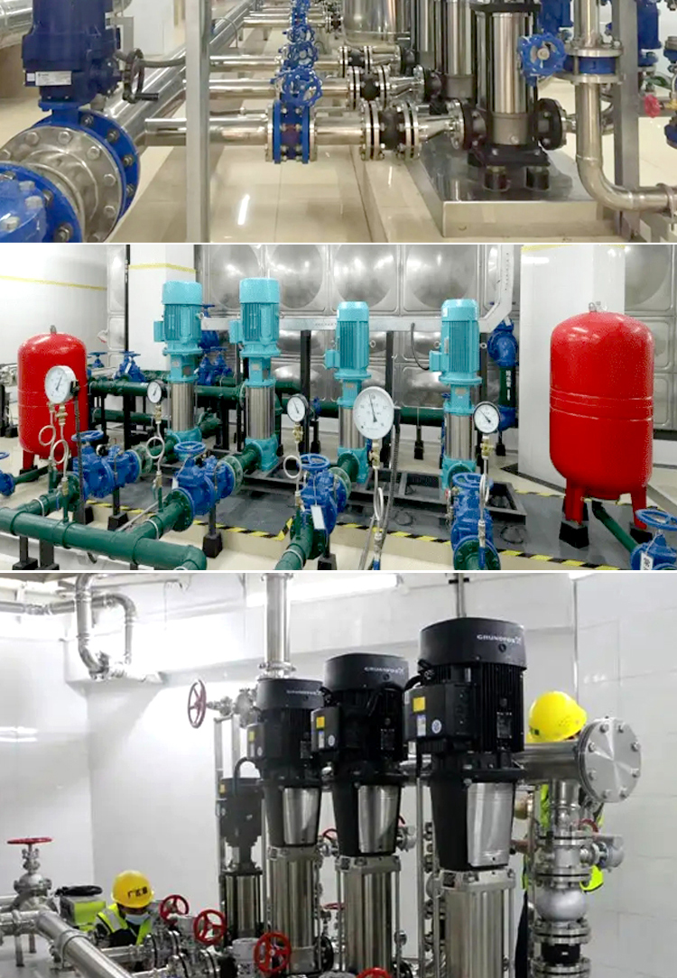 Non negative pressure variable frequency water supply equipment, domestic constant pressure water supply community high-rise tower free secondary pressure multi-stage centrifugal pump