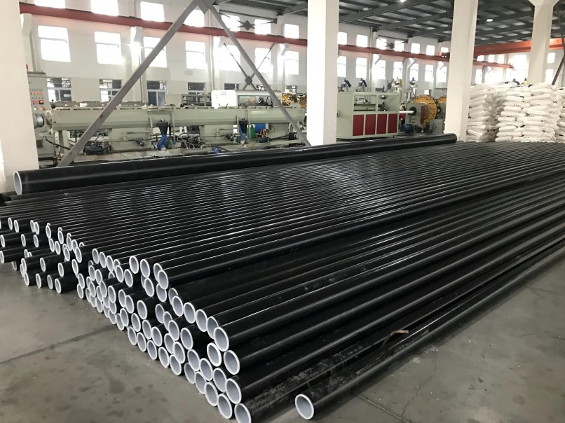 PE pipe 160 steel wire mesh skeleton composite pipe SDR11 steel wire mesh skeleton pipe 1.6Mpa plastic fire water supply pipe